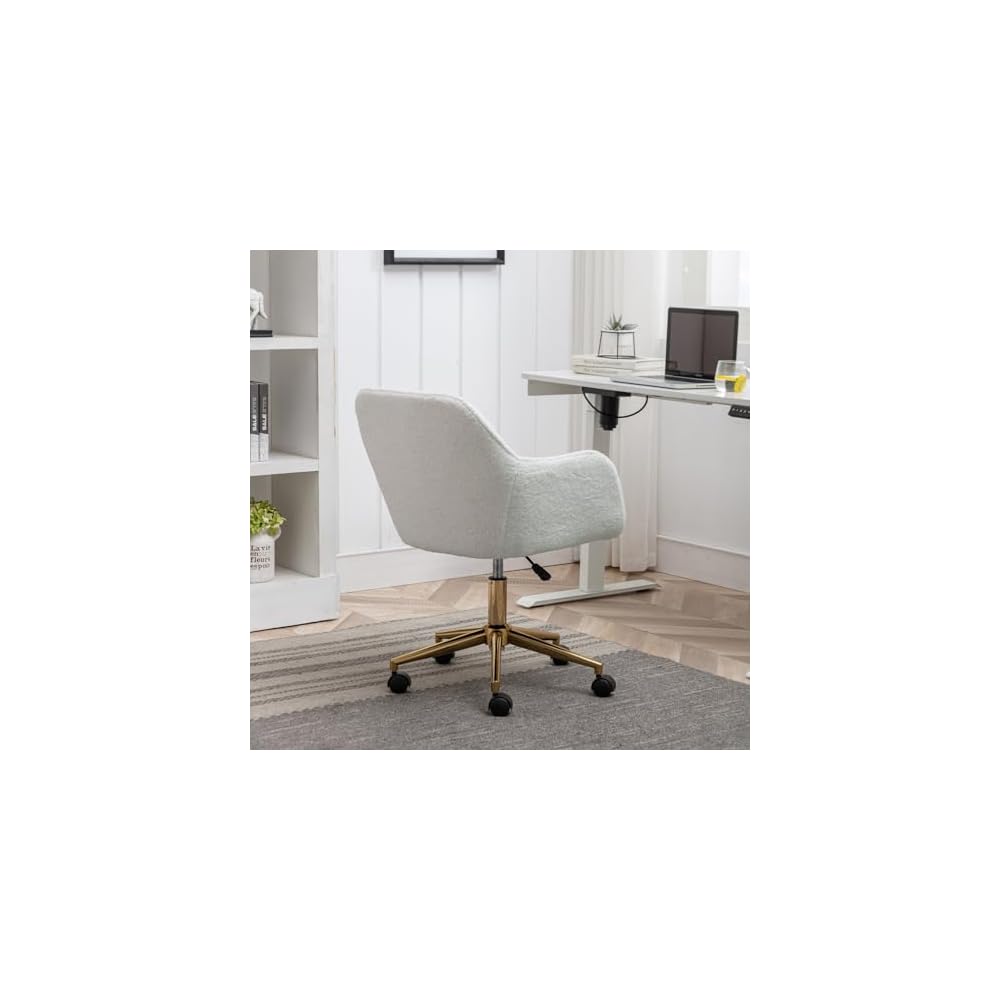 Desk Chair Comfy Simple Modern Home Office Desk Chairs Comfy Comfy Desk Comfy Office Chair for Living Room, Bedroom, Vanity, Study