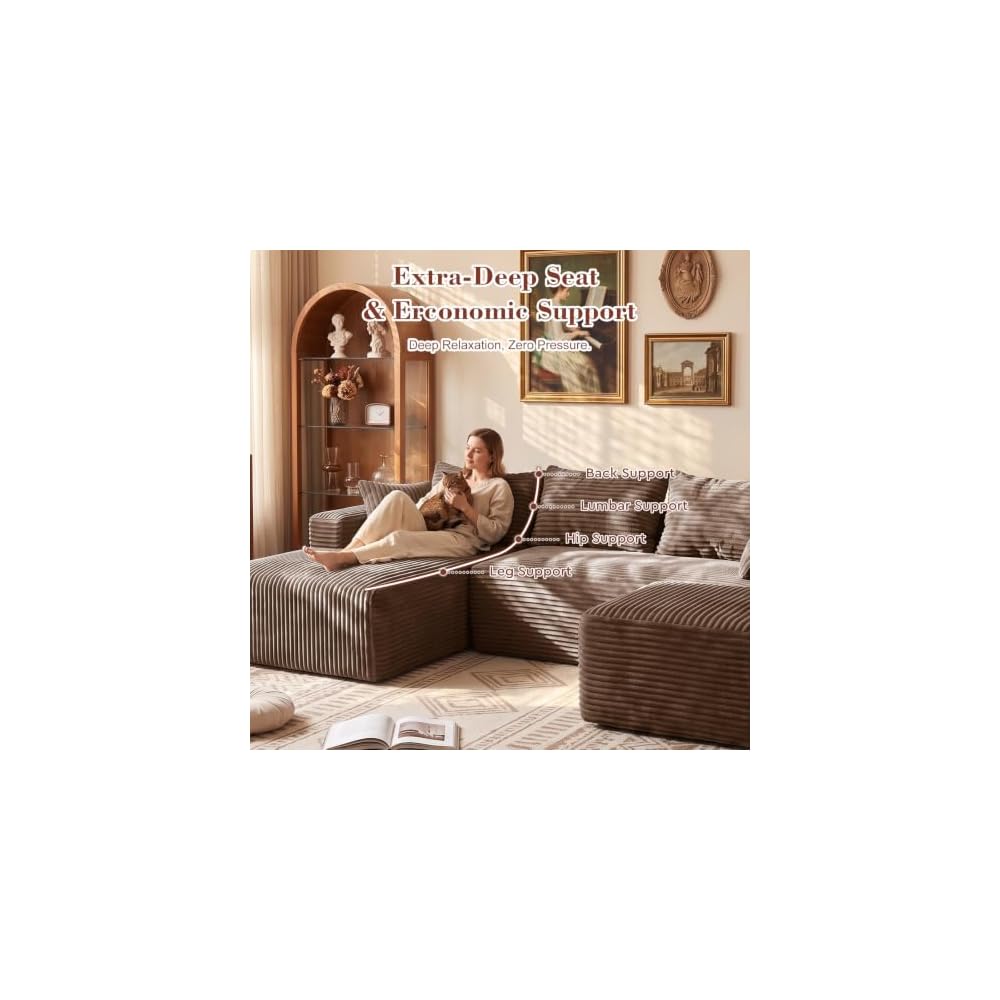 95" Boneless Couches for Living Room