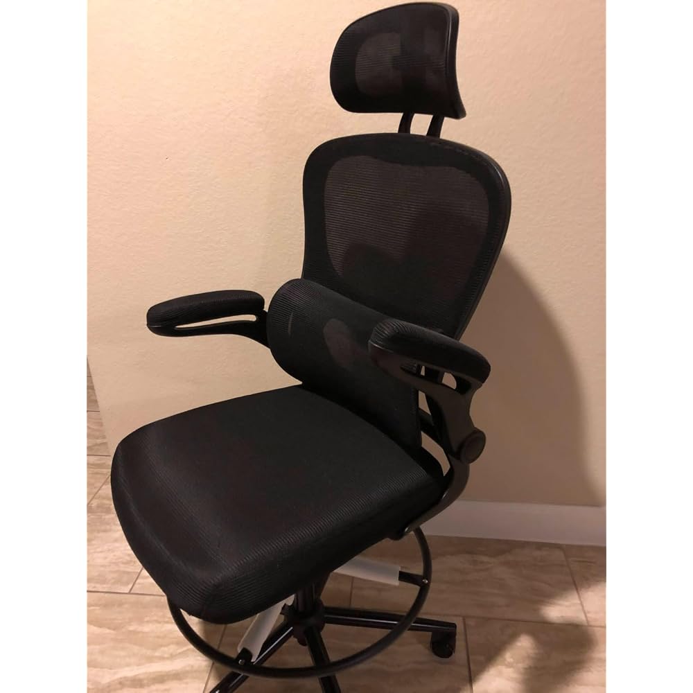 Misolant Multi-Adjustable Leather Executive Office Chair with Adjustable Armrests & Seat Height for Executive Office and Home Workplace,Black