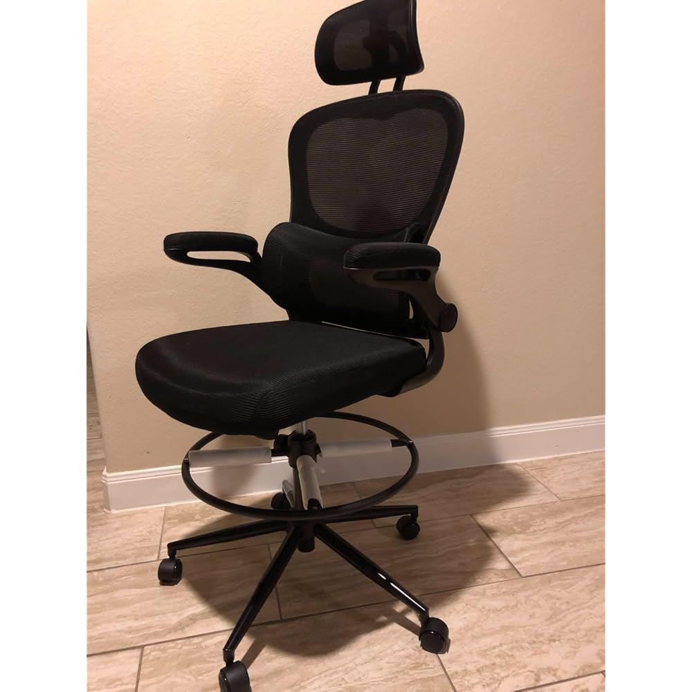 Misolant Multi-Adjustable Leather Executive Office Chair with Adjustable Armrests & Seat Height for Executive Office and Home Workplace,Black
