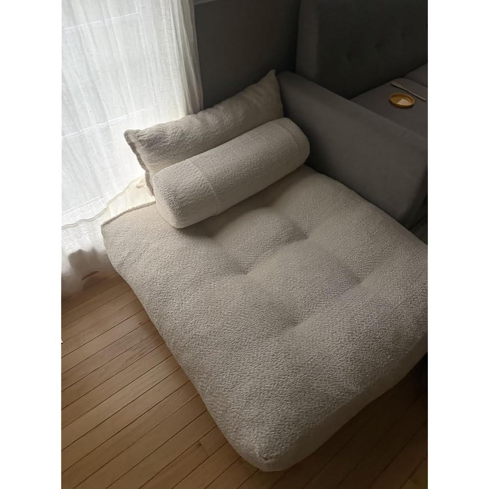 MONVANE 3-in-1 Folding Sofa Bed, Convertible Sleeper Chair Bed, Beige