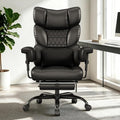 Misolant Multi-Adjustable Leather Executive Office Chair with Adjustable Armrests & Seat Height for Executive Office and Home Workplace,Black